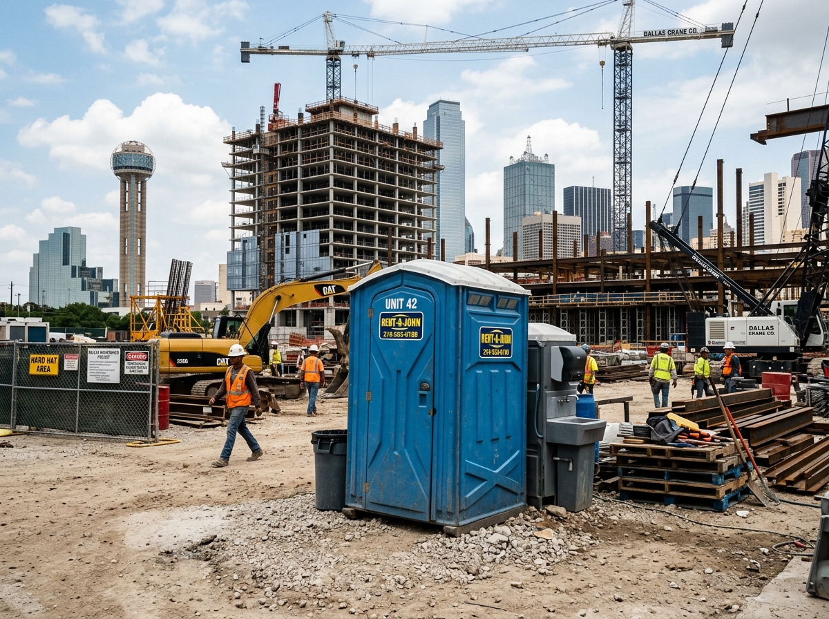Construction porta potty rental Dallas