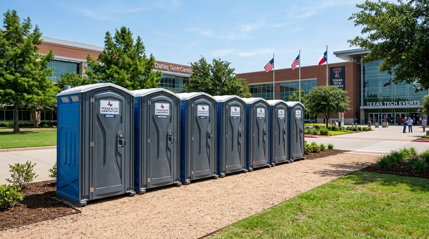 Wedding porta potty rental Dallas TX