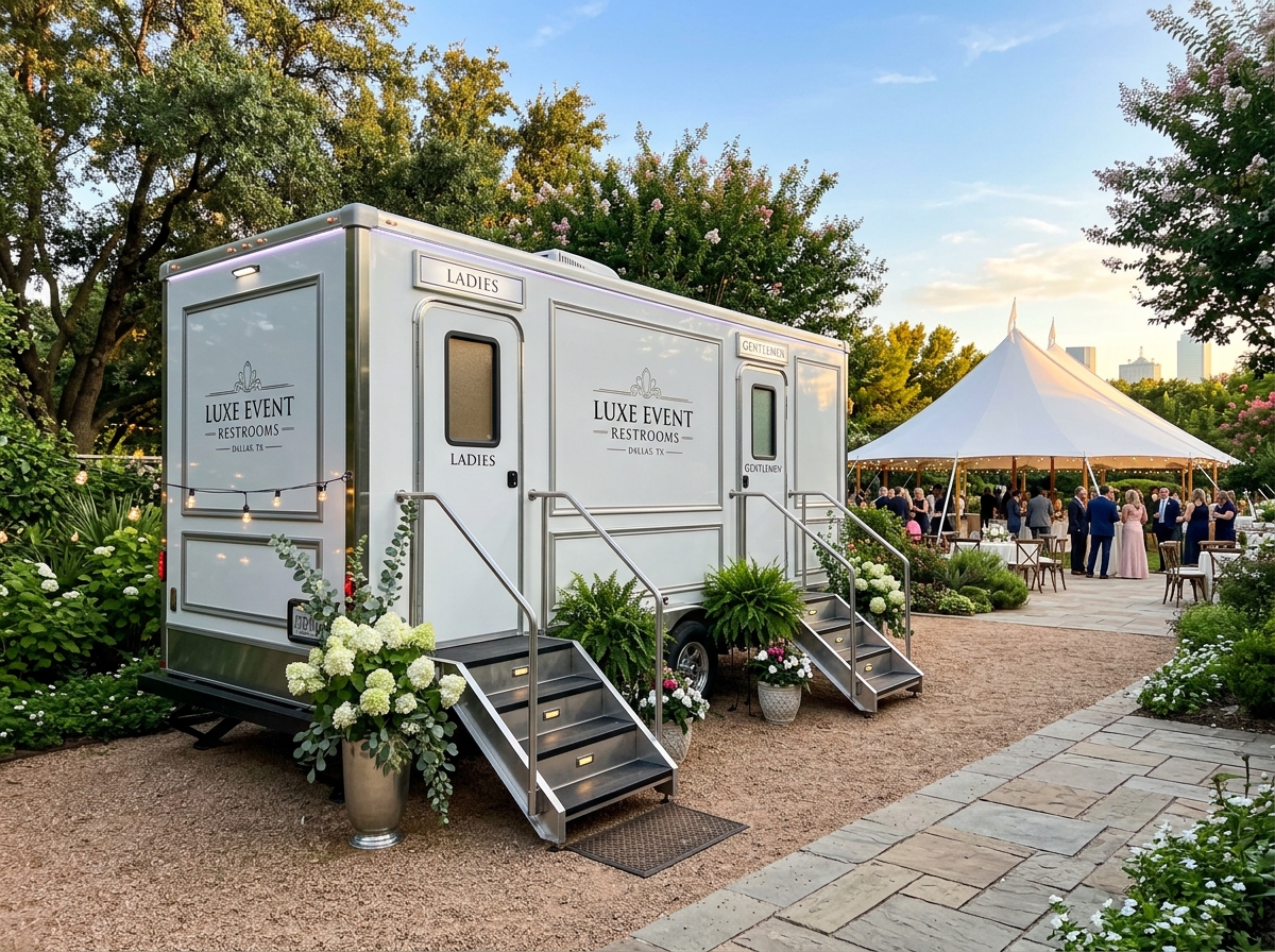 Luxury Restroom Trailer Rental Dallas Texas